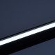 GloboStar® OFFICE 61023-P Γραμμικό Κρεμαστό Φωτιστικό Linear LED 18W 2230lm 120° AC 220-240V Μ120 x Π2 x Υ4cm Ψυχρό Λευκό 6000K - Μαύρο - 3 Years Warranty
