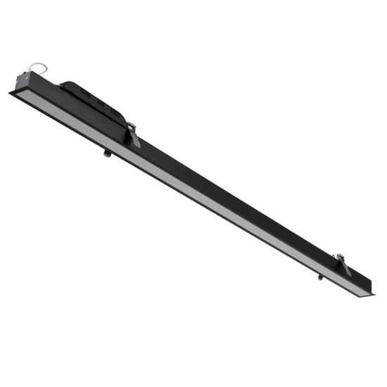 GLOBOSTAR® LUCA 61032 Μοντέρνο Φωτιστικό Οροφής LED 54W 6500lm 120° AC 220-240V IP20 Ρυθμιζόμενο Λευκό CCT με Χειριστήριο από 2700K έως 6000K Dimmable - Lumileds SMD Chip - Μαύρο Ματ - Μ121.5 x Π5 x Υ4cm - 3 Χρόνια Εγγύηση GLOBOSTAR® LUCA 61032 Μοντέρνο Φωτιστικό Οροφής LED 54W 6500lm 120° AC 220-240V IP20 Ρυθμιζόμενο Λευκό CCT με Χειριστήριο από 2700K έως 6000K Dimmable - Lumileds SMD Chip - Μαύρο Ματ - Μ121.5 x Π5 x Υ4cm - 3 Χρόνια Εγγύηση