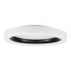 GLOBOSTAR® ARIANA 61034 Μοντέρνο Φωτιστικό Οροφής LED 55W 6376lm 120° AC 220-240V IP20 Ρυθμιζόμενο Λευκό CCT με Χειριστήριο από 2700K έως 6000K Dimmable - Lumileds SMD Chip - Λευκό Ματ & Μαύρο Ματ - Μ48 x Π48 x Υ9cm - 3 Χρόνια Εγγύηση