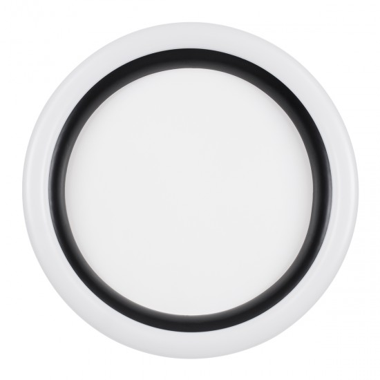 GLOBOSTAR® ARIANA 61034 Μοντέρνο Φωτιστικό Οροφής LED 55W 6376lm 120° AC 220-240V IP20 Ρυθμιζόμενο Λευκό CCT με Χειριστήριο από 2700K έως 6000K Dimmable - Lumileds SMD Chip - Λευκό Ματ & Μαύρο Ματ - Μ48 x Π48 x Υ9cm - 3 Χρόνια Εγγύηση
