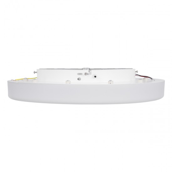 GLOBOSTAR® ARIANA 61035 Μοντέρνο Φωτιστικό Οροφής LED 55W 6376lm 120° AC 220-240V IP20 Ρυθμιζόμενο Λευκό CCT με Χειριστήριο από 2700K έως 6000K Dimmable - Lumileds SMD Chip - Λευκό Ματ - Μ48 x Π48 x Υ9cm - 3 Χρόνια Εγγύηση