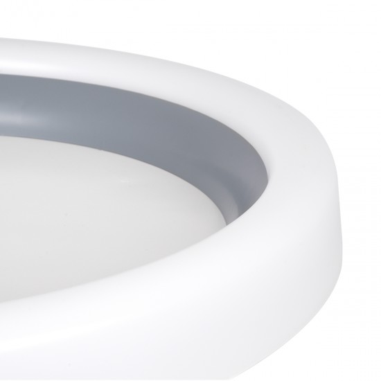GLOBOSTAR® ARIANA 61036 Μοντέρνο Φωτιστικό Οροφής LED 55W 6376lm 120° AC 220-240V IP20 Ρυθμιζόμενο Λευκό CCT με Χειριστήριο από 2700K έως 6000K Dimmable - Lumileds SMD Chip - Γκρι - Μ48 x Π48 x Υ9cm - 3 Χρόνια Εγγύηση GLOBOSTAR® ARIANA 61036 Μοντέρνο Φωτιστικό Οροφής LED 55W 6376lm 120° AC 220-240V IP20 Ρυθμιζόμενο Λευκό CCT με Χειριστήριο από 2700K έως 6000K Dimmable - Lumileds SMD Chip - Γκρι - Μ48 x Π48 x Υ9cm - 3 Χρόνια Εγγύηση