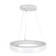 GLOBOSTAR® ARIANA 61038 Μοντέρνο Κρεμαστό Φωτιστικό Οροφής LED 55W 6376lm 120° AC 220-240V IP20 Ρυθμιζόμενο Λευκό CCT με Χειριστήριο από 2700K έως 6000K Dimmable - Lumileds SMD Chip - Λευκό Ματ - Μ48 x Π48 x Υ6.5cm - 3 Χρόνια Εγγύηση