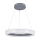 GLOBOSTAR® ARIANA 61039 Μοντέρνο Κρεμαστό Φωτιστικό Οροφής LED 55W 6376lm 120° AC 220-240V IP20 Ρυθμιζόμενο Λευκό CCT με Χειριστήριο από 2700K έως 6000K Dimmable - Lumileds SMD Chip - Γκρι - Μ48 x Π48 x Υ6.5cm - 3 Χρόνια Εγγύηση