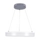 GLOBOSTAR® ARIANA 61039 Μοντέρνο Κρεμαστό Φωτιστικό Οροφής LED 55W 6376lm 120° AC 220-240V IP20 Ρυθμιζόμενο Λευκό CCT με Χειριστήριο από 2700K έως 6000K Dimmable - Lumileds SMD Chip - Γκρι - Μ48 x Π48 x Υ6.5cm - 3 Χρόνια Εγγύηση