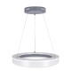 GLOBOSTAR® ARIANA 61039 Μοντέρνο Κρεμαστό Φωτιστικό Οροφής LED 55W 6376lm 120° AC 220-240V IP20 Ρυθμιζόμενο Λευκό CCT με Χειριστήριο από 2700K έως 6000K Dimmable - Lumileds SMD Chip - Γκρι - Μ48 x Π48 x Υ6.5cm - 3 Χρόνια Εγγύηση