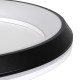 GLOBOSTAR® MELINA 61040 Μοντέρνο Φωτιστικό Οροφής LED 55W 6376lm 120° AC 220-240V IP20 Ρυθμιζόμενο Λευκό CCT με Χειριστήριο από 2700K έως 6000K Dimmable - Lumileds SMD Chip - Μαύρο Ματ - Μ48 x Π48 x Υ9cm - 3 Χρόνια Εγγύηση
