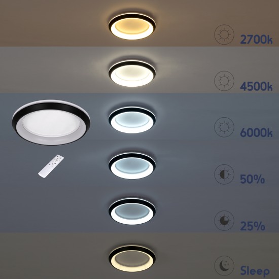 GLOBOSTAR® MELINA 61041 Μοντέρνο Φωτιστικό Οροφής LED 55W 6376lm 120° AC 220-240V IP20 Ρυθμιζόμενο Λευκό CCT με Χειριστήριο από 2700K έως 6000K Dimmable - Lumileds SMD Chip - Λευκό Ματ - Μ48 x Π48 x Υ9cm - 3 Χρόνια Εγγύηση GLOBOSTAR® MELINA 61041 Μοντέρνο Φωτιστικό Οροφής LED 55W 6376lm 120° AC 220-240V IP20 Ρυθμιζόμενο Λευκό CCT με Χειριστήριο από 2700K έως 6000K Dimmable - Lumileds SMD Chip - Λευκό Ματ - Μ48 x Π48 x Υ9cm - 3 Χρόνια Εγγύηση