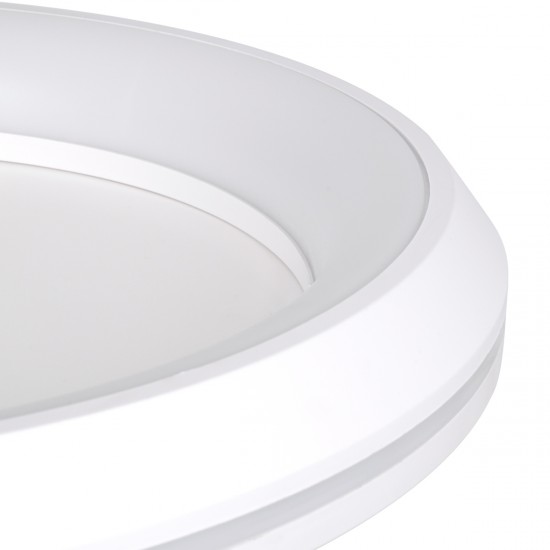 GLOBOSTAR® MELINA 61041 Μοντέρνο Φωτιστικό Οροφής LED 55W 6376lm 120° AC 220-240V IP20 Ρυθμιζόμενο Λευκό CCT με Χειριστήριο από 2700K έως 6000K Dimmable - Lumileds SMD Chip - Λευκό Ματ - Μ48 x Π48 x Υ9cm - 3 Χρόνια Εγγύηση GLOBOSTAR® MELINA 61041 Μοντέρνο Φωτιστικό Οροφής LED 55W 6376lm 120° AC 220-240V IP20 Ρυθμιζόμενο Λευκό CCT με Χειριστήριο από 2700K έως 6000K Dimmable - Lumileds SMD Chip - Λευκό Ματ - Μ48 x Π48 x Υ9cm - 3 Χρόνια Εγγύηση