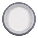 GLOBOSTAR® MELINA 61042 Μοντέρνο Φωτιστικό Οροφής LED 55W 6376lm 120° AC 220-240V IP20 Ρυθμιζόμενο Λευκό CCT με Χειριστήριο από 2700K έως 6000K Dimmable - Lumileds SMD Chip - Γκρι - Μ48 x Π48 x Υ9cm - 3 Χρόνια Εγγύηση