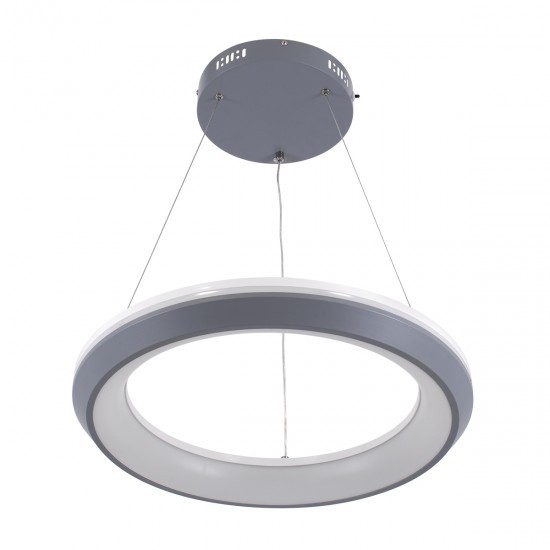 GLOBOSTAR® MELINA 61045 Μοντέρνο Κρεμαστό Φωτιστικό Οροφής LED 55W 6376lm 120° AC 220-240V IP20 Ρυθμιζόμενο Λευκό CCT με Χειριστήριο από 2700K έως 6000K Dimmable - Lumileds SMD Chip - Γκρι & Λευκό - Μ48 x Π48 x Υ6.5cm - 3 Χρόνια Εγγύηση GLOBOSTAR® MELINA 61045 Μοντέρνο Κρεμαστό Φωτιστικό Οροφής LED 55W 6376lm 120° AC 220-240V IP20 Ρυθμιζόμενο Λευκό CCT με Χειριστήριο από 2700K έως 6000K Dimmable - Lumileds SMD Chip - Γκρι & Λευκό - Μ48 x Π48 x Υ6.5cm - 3 Χρόνια Εγγύηση