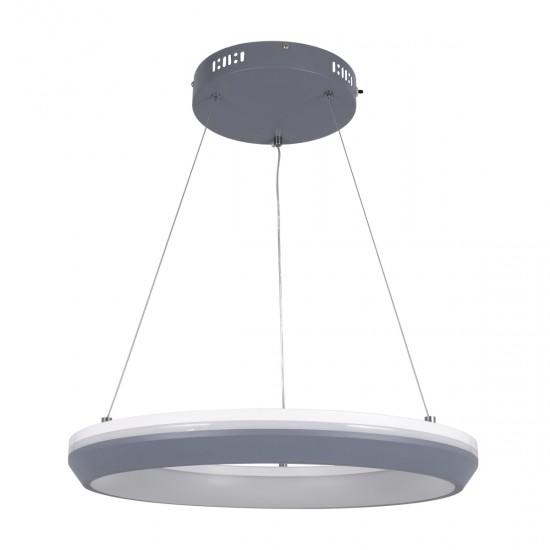 GLOBOSTAR® MELINA 61045 Μοντέρνο Κρεμαστό Φωτιστικό Οροφής LED 55W 6376lm 120° AC 220-240V IP20 Ρυθμιζόμενο Λευκό CCT με Χειριστήριο από 2700K έως 6000K Dimmable - Lumileds SMD Chip - Γκρι & Λευκό - Μ48 x Π48 x Υ6.5cm - 3 Χρόνια Εγγύηση GLOBOSTAR® MELINA 61045 Μοντέρνο Κρεμαστό Φωτιστικό Οροφής LED 55W 6376lm 120° AC 220-240V IP20 Ρυθμιζόμενο Λευκό CCT με Χειριστήριο από 2700K έως 6000K Dimmable - Lumileds SMD Chip - Γκρι & Λευκό - Μ48 x Π48 x Υ6.5cm - 3 Χρόνια Εγγύηση