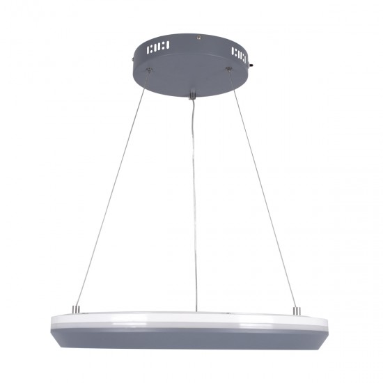 GLOBOSTAR® MELINA 61045 Μοντέρνο Κρεμαστό Φωτιστικό Οροφής LED 55W 6376lm 120° AC 220-240V IP20 Ρυθμιζόμενο Λευκό CCT με Χειριστήριο από 2700K έως 6000K Dimmable - Lumileds SMD Chip - Γκρι & Λευκό - Μ48 x Π48 x Υ6.5cm - 3 Χρόνια Εγγύηση GLOBOSTAR® MELINA 61045 Μοντέρνο Κρεμαστό Φωτιστικό Οροφής LED 55W 6376lm 120° AC 220-240V IP20 Ρυθμιζόμενο Λευκό CCT με Χειριστήριο από 2700K έως 6000K Dimmable - Lumileds SMD Chip - Γκρι & Λευκό - Μ48 x Π48 x Υ6.5cm - 3 Χρόνια Εγγύηση