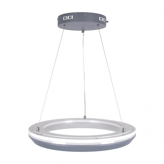 GLOBOSTAR® MELINA 61045 Μοντέρνο Κρεμαστό Φωτιστικό Οροφής LED 55W 6376lm 120° AC 220-240V IP20 Ρυθμιζόμενο Λευκό CCT με Χειριστήριο από 2700K έως 6000K Dimmable - Lumileds SMD Chip - Γκρι & Λευκό - Μ48 x Π48 x Υ6.5cm - 3 Χρόνια Εγγύηση GLOBOSTAR® MELINA 61045 Μοντέρνο Κρεμαστό Φωτιστικό Οροφής LED 55W 6376lm 120° AC 220-240V IP20 Ρυθμιζόμενο Λευκό CCT με Χειριστήριο από 2700K έως 6000K Dimmable - Lumileds SMD Chip - Γκρι & Λευκό - Μ48 x Π48 x Υ6.5cm - 3 Χρόνια Εγγύηση