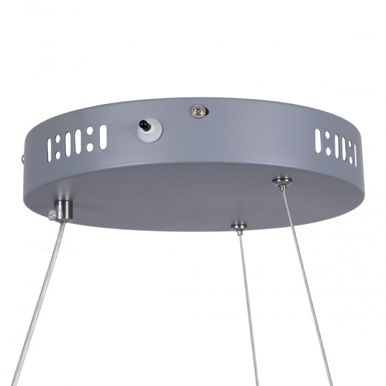 GLOBOSTAR® MELINA 61045 Μοντέρνο Κρεμαστό Φωτιστικό Οροφής LED 55W 6376lm 120° AC 220-240V IP20 Ρυθμιζόμενο Λευκό CCT με Χειριστήριο από 2700K έως 6000K Dimmable - Lumileds SMD Chip - Γκρι & Λευκό - Μ48 x Π48 x Υ6.5cm - 3 Χρόνια Εγγύηση GLOBOSTAR® MELINA 61045 Μοντέρνο Κρεμαστό Φωτιστικό Οροφής LED 55W 6376lm 120° AC 220-240V IP20 Ρυθμιζόμενο Λευκό CCT με Χειριστήριο από 2700K έως 6000K Dimmable - Lumileds SMD Chip - Γκρι & Λευκό - Μ48 x Π48 x Υ6.5cm - 3 Χρόνια Εγγύηση