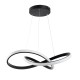 GLOBOSTAR® DEXTER 61049 Μοντέρνο Κρεμαστό Φωτιστικό Οροφής LED 72W 7200lm 300° AC 220-240V IP20 Ρυθμιζόμενο Λευκό CCT με Χειριστήριο από 2700K έως 6000K Dimmable - Lumileds SMD Chip - Μαύρο Ματ - Μ56 x Π56 x Υ14cm - 3 Χρόνια Εγγύηση