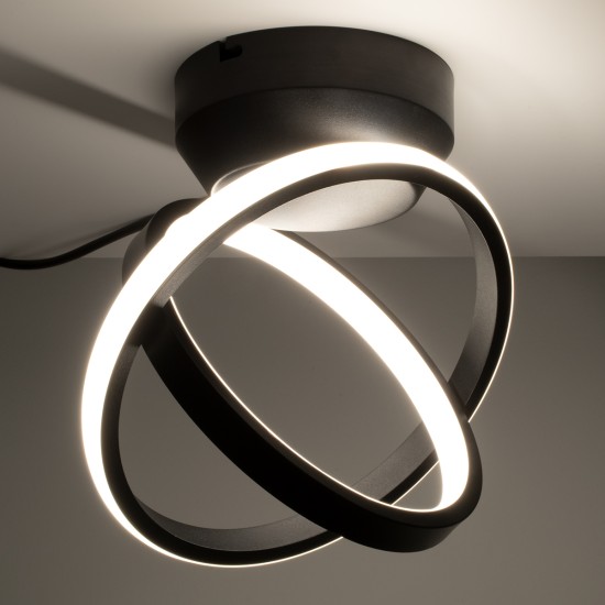 GLOBOSTAR® AMELIA 61052 Μοντέρνο Φωτιστικό Οροφής LED 20W 2400lm 300° AC 220-240V IP20 Ρυθμιζόμενο Λευκό CCT με On/Off 2700K/4500K/6000K - Lumileds SMD Chip - Μαύρο Ματ - Μ24.5 x Π16 x Υ25cm - 3 Χρόνια Εγγύηση GLOBOSTAR® AMELIA 61052 Μοντέρνο Φωτιστικό Οροφής LED 20W 2400lm 300° AC 220-240V IP20 Ρυθμιζόμενο Λευκό CCT με On/Off 2700K/4500K/6000K - Lumileds SMD Chip - Μαύρο Ματ - Μ24.5 x Π16 x Υ25cm - 3 Χρόνια Εγγύηση