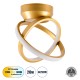 GLOBOSTAR® AMELIA 61054 Μοντέρνο Φωτιστικό Οροφής LED 20W 2400lm 300° AC 220-240V IP20 Ρυθμιζόμενο Λευκό CCT με On/Off 2700K/4500K/6000K - Lumileds SMD Chip - Χρυσό Βούρτσας - Μ24.5 x Π16 x Υ25cm - 3 Χρόνια Εγγύηση GLOBOSTAR® AMELIA 61054 Μοντέρνο Φωτιστικό Οροφής LED 20W 2400lm 300° AC 220-240V IP20 Ρυθμιζόμενο Λευκό CCT με On/Off 2700K/4500K/6000K - Lumileds SMD Chip - Χρυσό Βούρτσας - Μ24.5 x Π16 x Υ25cm - 3 Χρόνια Εγγύηση
