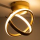 GLOBOSTAR® AMELIA 61054 Μοντέρνο Φωτιστικό Οροφής LED 20W 2400lm 300° AC 220-240V IP20 Ρυθμιζόμενο Λευκό CCT με On/Off 2700K/4500K/6000K - Lumileds SMD Chip - Χρυσό Βούρτσας - Μ24.5 x Π16 x Υ25cm - 3 Χρόνια Εγγύηση GLOBOSTAR® AMELIA 61054 Μοντέρνο Φωτιστικό Οροφής LED 20W 2400lm 300° AC 220-240V IP20 Ρυθμιζόμενο Λευκό CCT με On/Off 2700K/4500K/6000K - Lumileds SMD Chip - Χρυσό Βούρτσας - Μ24.5 x Π16 x Υ25cm - 3 Χρόνια Εγγύηση