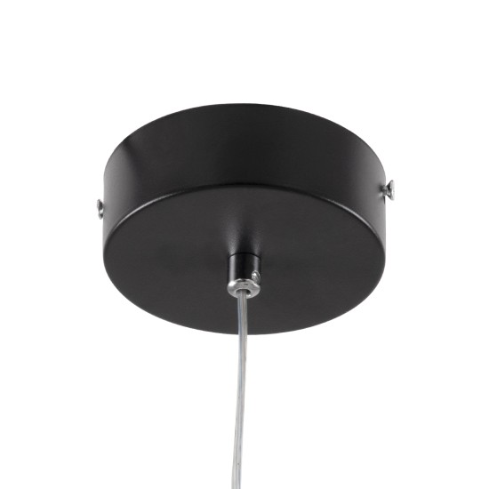 GLOBOSTAR® ALICE 61055 Μοντέρνο Κρεμαστό Φωτιστικό Οροφής LED 20W 2400lm 300° AC 220-240V IP20 Ρυθμιζόμενο Λευκό CCT με On/Off 2700K/4500K/6000K - Lumileds SMD Chip - Μαύρο Ματ - Μ25 x Π22 x Υ25cm - 3 Χρόνια Εγγύηση