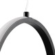 GLOBOSTAR® ALICE 61055 Μοντέρνο Κρεμαστό Φωτιστικό Οροφής LED 20W 2400lm 300° AC 220-240V IP20 Ρυθμιζόμενο Λευκό CCT με On/Off 2700K/4500K/6000K - Lumileds SMD Chip - Μαύρο Ματ - Μ25 x Π22 x Υ25cm - 3 Χρόνια Εγγύηση