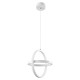GLOBOSTAR® ALICE 61056 Μοντέρνο Κρεμαστό Φωτιστικό Οροφής LED 20W 2400lm 300° AC 220-240V IP20 Ρυθμιζόμενο Λευκό CCT με On/Off 2700K/4500K/6000K - Lumileds SMD Chip - Λευκό Ματ - Μ25 x Π22 x Υ25cm - 3 Χρόνια Εγγύηση