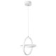 GLOBOSTAR® ALICE 61056 Μοντέρνο Κρεμαστό Φωτιστικό Οροφής LED 20W 2400lm 300° AC 220-240V IP20 Ρυθμιζόμενο Λευκό CCT με On/Off 2700K/4500K/6000K - Lumileds SMD Chip - Λευκό Ματ - Μ25 x Π22 x Υ25cm - 3 Χρόνια Εγγύηση