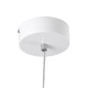 GLOBOSTAR® ALICE 61056 Μοντέρνο Κρεμαστό Φωτιστικό Οροφής LED 20W 2400lm 300° AC 220-240V IP20 Ρυθμιζόμενο Λευκό CCT με On/Off 2700K/4500K/6000K - Lumileds SMD Chip - Λευκό Ματ - Μ25 x Π22 x Υ25cm - 3 Χρόνια Εγγύηση