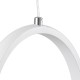 GLOBOSTAR® ALICE 61056 Μοντέρνο Κρεμαστό Φωτιστικό Οροφής LED 20W 2400lm 300° AC 220-240V IP20 Ρυθμιζόμενο Λευκό CCT με On/Off 2700K/4500K/6000K - Lumileds SMD Chip - Λευκό Ματ - Μ25 x Π22 x Υ25cm - 3 Χρόνια Εγγύηση