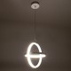 GLOBOSTAR® ALICE 61056 Μοντέρνο Κρεμαστό Φωτιστικό Οροφής LED 20W 2400lm 300° AC 220-240V IP20 Ρυθμιζόμενο Λευκό CCT με On/Off 2700K/4500K/6000K - Lumileds SMD Chip - Λευκό Ματ - Μ25 x Π22 x Υ25cm - 3 Χρόνια Εγγύηση