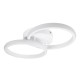 GLOBOSTAR® CORA 61059 Μοντέρνο Φωτιστικό Οροφής LED 18W 2160lm 300° AC 220-240V IP20 Ρυθμιζόμενο Λευκό CCT με On/Off 2700K/4500K/6000K - Lumileds SMD Chip - Λευκό Ματ - Μ36 x Π20.5 x Υ7cm - 3 Χρόνια Εγγύηση