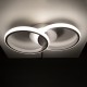 GLOBOSTAR® CORA 61059 Μοντέρνο Φωτιστικό Οροφής LED 18W 2160lm 300° AC 220-240V IP20 Ρυθμιζόμενο Λευκό CCT με On/Off 2700K/4500K/6000K - Lumileds SMD Chip - Λευκό Ματ - Μ36 x Π20.5 x Υ7cm - 3 Χρόνια Εγγύηση