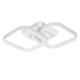 GLOBOSTAR® NORA 61062 Μοντέρνο Φωτιστικό Οροφής LED 22W 2640lm 300° AC 220-240V IP20 Ρυθμιζόμενο Λευκό CCT με On/Off 2700K/4500K/6000K - Lumileds SMD Chip - Λευκό Ματ - Μ40 x Π24 x Υ7cm - 3 Χρόνια Εγγύηση