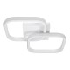 GLOBOSTAR® NORA 61062 Μοντέρνο Φωτιστικό Οροφής LED 22W 2640lm 300° AC 220-240V IP20 Ρυθμιζόμενο Λευκό CCT με On/Off 2700K/4500K/6000K - Lumileds SMD Chip - Λευκό Ματ - Μ40 x Π24 x Υ7cm - 3 Χρόνια Εγγύηση