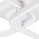 GLOBOSTAR® NORA 61062 Μοντέρνο Φωτιστικό Οροφής LED 22W 2640lm 300° AC 220-240V IP20 Ρυθμιζόμενο Λευκό CCT με On/Off 2700K/4500K/6000K - Lumileds SMD Chip - Λευκό Ματ - Μ40 x Π24 x Υ7cm - 3 Χρόνια Εγγύηση