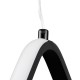 GLOBOSTAR® ROSE 61064 Μοντέρνο Κρεμαστό Φωτιστικό Οροφής LED 22W 2640lm 300° AC 220-240V IP20 Ρυθμιζόμενο Λευκό CCT με On/Off 2700K/4500K/6000K - Lumileds SMD Chip - Μαύρο Ματ - Μ24 x Π22 x Υ24cm - 3 Χρόνια Εγγύηση