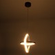 GLOBOSTAR® ROSE 61064 Μοντέρνο Κρεμαστό Φωτιστικό Οροφής LED 22W 2640lm 300° AC 220-240V IP20 Ρυθμιζόμενο Λευκό CCT με On/Off 2700K/4500K/6000K - Lumileds SMD Chip - Μαύρο Ματ - Μ24 x Π22 x Υ24cm - 3 Χρόνια Εγγύηση