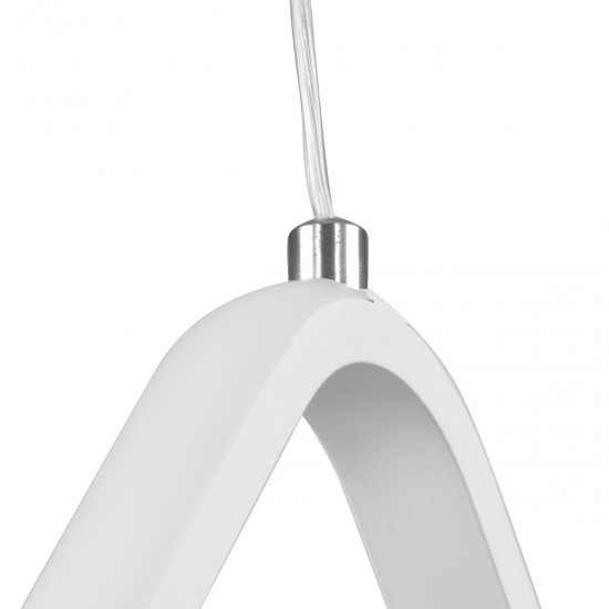 GLOBOSTAR® ROSE 61065 Μοντέρνο Κρεμαστό Φωτιστικό Οροφής LED 22W 2640lm 300° AC 220-240V IP20 Ρυθμιζόμενο Λευκό CCT με On/Off 2700K/4500K/6000K - Lumileds SMD Chip - Λευκό Ματ - Μ24 x Π22 x Υ24cm - 3 Χρόνια Εγγύηση GLOBOSTAR® ROSE 61065 Μοντέρνο Κρεμαστό Φωτιστικό Οροφής LED 22W 2640lm 300° AC 220-240V IP20 Ρυθμιζόμενο Λευκό CCT με On/Off 2700K/4500K/6000K - Lumileds SMD Chip - Λευκό Ματ - Μ24 x Π22 x Υ24cm - 3 Χρόνια Εγγύηση