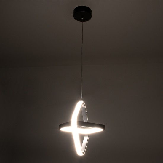 GLOBOSTAR® ROSE 61065 Μοντέρνο Κρεμαστό Φωτιστικό Οροφής LED 22W 2640lm 300° AC 220-240V IP20 Ρυθμιζόμενο Λευκό CCT με On/Off 2700K/4500K/6000K - Lumileds SMD Chip - Λευκό Ματ - Μ24 x Π22 x Υ24cm - 3 Χρόνια Εγγύηση GLOBOSTAR® ROSE 61065 Μοντέρνο Κρεμαστό Φωτιστικό Οροφής LED 22W 2640lm 300° AC 220-240V IP20 Ρυθμιζόμενο Λευκό CCT με On/Off 2700K/4500K/6000K - Lumileds SMD Chip - Λευκό Ματ - Μ24 x Π22 x Υ24cm - 3 Χρόνια Εγγύηση