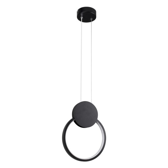 GLOBOSTAR® CYCLOS 61073 Μοντέρνο Κρεμαστό Φωτιστικό Οροφής LED 9W 1080lm 300° AC 220-240V IP20 Ρυθμιζόμενο Λευκό CCT με On/Off 2700K/4500K/6000K - Lumileds SMD Chip - Μαύρο Ματ - Μ21 x Π2.3 x Υ26.5cm - 3 Χρόνια Εγγύηση GLOBOSTAR® CYCLOS 61073 Μοντέρνο Κρεμαστό Φωτιστικό Οροφής LED 9W 1080lm 300° AC 220-240V IP20 Ρυθμιζόμενο Λευκό CCT με On/Off 2700K/4500K/6000K - Lumileds SMD Chip - Μαύρο Ματ - Μ21 x Π2.3 x Υ26.5cm - 3 Χρόνια Εγγύηση