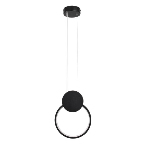 GLOBOSTAR® CYCLOS 61073 Μοντέρνο Κρεμαστό Φωτιστικό Οροφής LED 9W 1080lm 300° AC 220-240V IP20 Ρυθμιζόμενο Λευκό CCT με On/Off 2700K/4500K/6000K - Lumileds SMD Chip - Μαύρο Ματ - Μ21 x Π2.3 x Υ26.5cm - 3 Χρόνια Εγγύηση GLOBOSTAR® CYCLOS 61073 Μοντέρνο Κρεμαστό Φωτιστικό Οροφής LED 9W 1080lm 300° AC 220-240V IP20 Ρυθμιζόμενο Λευκό CCT με On/Off 2700K/4500K/6000K - Lumileds SMD Chip - Μαύρο Ματ - Μ21 x Π2.3 x Υ26.5cm - 3 Χρόνια Εγγύηση