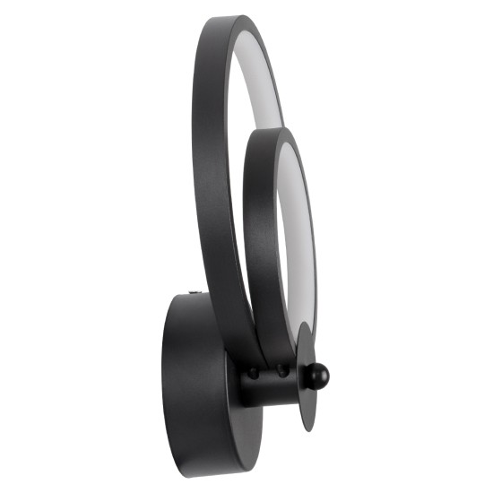 GLOBOSTAR® FREDDIE 61076 Μοντέρνο Φωτιστικό Τοίχου - Απλίκα LED 15W 1800lm 300° AC 220-240V IP20 Ρυθμιζόμενο Λευκό CCT με On/Off 2700K/4500K/6000K - Lumileds SMD Chip - Μαύρο Ματ - Μ20 x Π7.5 x Υ25cm - 3 Χρόνια Εγγύηση GLOBOSTAR® FREDDIE 61076 Μοντέρνο Φωτιστικό Τοίχου - Απλίκα LED 15W 1800lm 300° AC 220-240V IP20 Ρυθμιζόμενο Λευκό CCT με On/Off 2700K/4500K/6000K - Lumileds SMD Chip - Μαύρο Ματ - Μ20 x Π7.5 x Υ25cm - 3 Χρόνια Εγγύηση