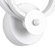GLOBOSTAR® FREDDIE 61077 Μοντέρνο Φωτιστικό Τοίχου - Απλίκα LED 15W 1800lm 300° AC 220-240V IP20 Ρυθμιζόμενο Λευκό CCT με On/Off 2700K/4500K/6000K - Lumileds SMD Chip - Λευκό Ματ - Μ20 x Π7.5 x Υ25cm - 3 Χρόνια Εγγύηση