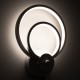 GLOBOSTAR® FREDDIE 61077 Μοντέρνο Φωτιστικό Τοίχου - Απλίκα LED 15W 1800lm 300° AC 220-240V IP20 Ρυθμιζόμενο Λευκό CCT με On/Off 2700K/4500K/6000K - Lumileds SMD Chip - Λευκό Ματ - Μ20 x Π7.5 x Υ25cm - 3 Χρόνια Εγγύηση
