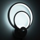 GLOBOSTAR® FREDDIE 61077 Μοντέρνο Φωτιστικό Τοίχου - Απλίκα LED 15W 1800lm 300° AC 220-240V IP20 Ρυθμιζόμενο Λευκό CCT με On/Off 2700K/4500K/6000K - Lumileds SMD Chip - Λευκό Ματ - Μ20 x Π7.5 x Υ25cm - 3 Χρόνια Εγγύηση