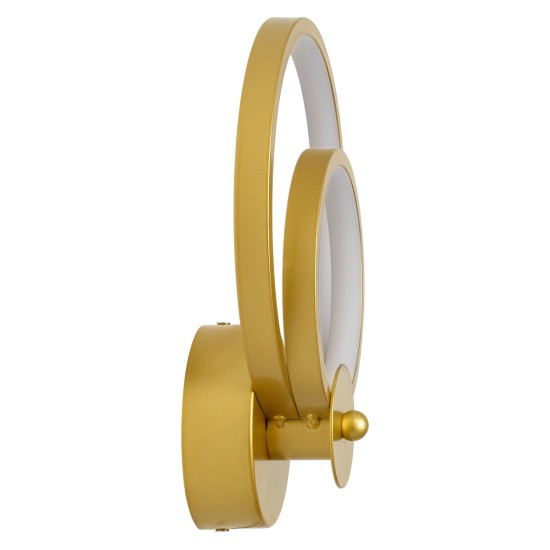 GLOBOSTAR® FREDDIE 61078 Μοντέρνο Φωτιστικό Τοίχου - Απλίκα LED 15W 1080lm 300° AC 220-240V IP20 Ρυθμιζόμενο Λευκό CCT με On/Off 2700K/4500K/6000K - Lumileds SMD Chip - Χρυσό Βούρτσας - Μ20 x Π7.5 x Υ25cm - 3 Χρόνια Εγγύηση GLOBOSTAR® FREDDIE 61078 Μοντέρνο Φωτιστικό Τοίχου - Απλίκα LED 15W 1080lm 300° AC 220-240V IP20 Ρυθμιζόμενο Λευκό CCT με On/Off 2700K/4500K/6000K - Lumileds SMD Chip - Χρυσό Βούρτσας - Μ20 x Π7.5 x Υ25cm - 3 Χρόνια Εγγύηση
