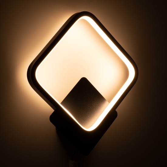 GLOBOSTAR® LENA 61079 Μοντέρνο Φωτιστικό Τοίχου - Απλίκα LED 12W 1440lm 300° AC 220-240V IP20 Ρυθμιζόμενο Λευκό CCT με On/Off 2700K/4500K/6000K - Lumileds SMD Chip - Μαύρο Ματ - Μ25 x Π5.5 x Υ29.5cm - 3 Χρόνια Εγγύηση GLOBOSTAR® LENA 61079 Μοντέρνο Φωτιστικό Τοίχου - Απλίκα LED 12W 1440lm 300° AC 220-240V IP20 Ρυθμιζόμενο Λευκό CCT με On/Off 2700K/4500K/6000K - Lumileds SMD Chip - Μαύρο Ματ - Μ25 x Π5.5 x Υ29.5cm - 3 Χρόνια Εγγύηση