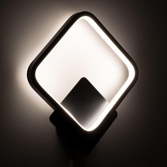 GLOBOSTAR® LENA 61079 Μοντέρνο Φωτιστικό Τοίχου - Απλίκα LED 12W 1440lm 300° AC 220-240V IP20 Ρυθμιζόμενο Λευκό CCT με On/Off 2700K/4500K/6000K - Lumileds SMD Chip - Μαύρο Ματ - Μ25 x Π5.5 x Υ29.5cm - 3 Χρόνια Εγγύηση GLOBOSTAR® LENA 61079 Μοντέρνο Φωτιστικό Τοίχου - Απλίκα LED 12W 1440lm 300° AC 220-240V IP20 Ρυθμιζόμενο Λευκό CCT με On/Off 2700K/4500K/6000K - Lumileds SMD Chip - Μαύρο Ματ - Μ25 x Π5.5 x Υ29.5cm - 3 Χρόνια Εγγύηση