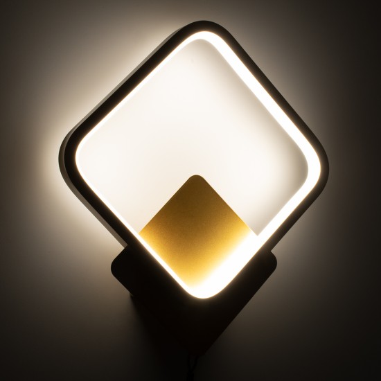GLOBOSTAR® LENA 61081 Μοντέρνο Φωτιστικό Τοίχου - Απλίκα LED 12W 1440lm 300° AC 220-240V IP20 Ρυθμιζόμενο Λευκό CCT με On/Off 2700K/4500K/6000K - Lumileds SMD Chip - Χρυσό Βούρτσας - Μ25 x Π5.5 x Υ29.5cm - 3 Χρόνια Εγγύηση GLOBOSTAR® LENA 61081 Μοντέρνο Φωτιστικό Τοίχου - Απλίκα LED 12W 1440lm 300° AC 220-240V IP20 Ρυθμιζόμενο Λευκό CCT με On/Off 2700K/4500K/6000K - Lumileds SMD Chip - Χρυσό Βούρτσας - Μ25 x Π5.5 x Υ29.5cm - 3 Χρόνια Εγγύηση