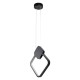 GLOBOSTAR® MARY 61082 Μοντέρνο Κρεμαστό Φωτιστικό Οροφής LED 12W 1440lm 300° AC 220-240V IP20 Ρυθμιζόμενο Λευκό CCT με On/Off 2700K/4500K/6000K - Lumileds SMD Chip - Μαύρο - Μ20 x Π2.3 x Υ28.5cm - 3 Χρόνια Εγγύηση